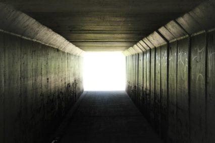 light end of tunnel
