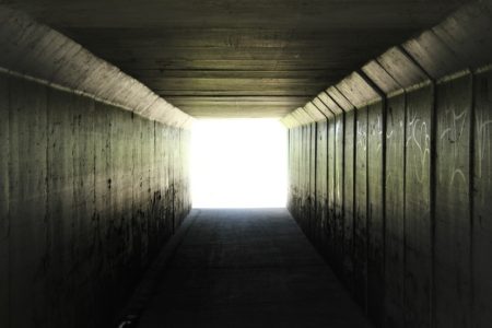 light end of tunnel